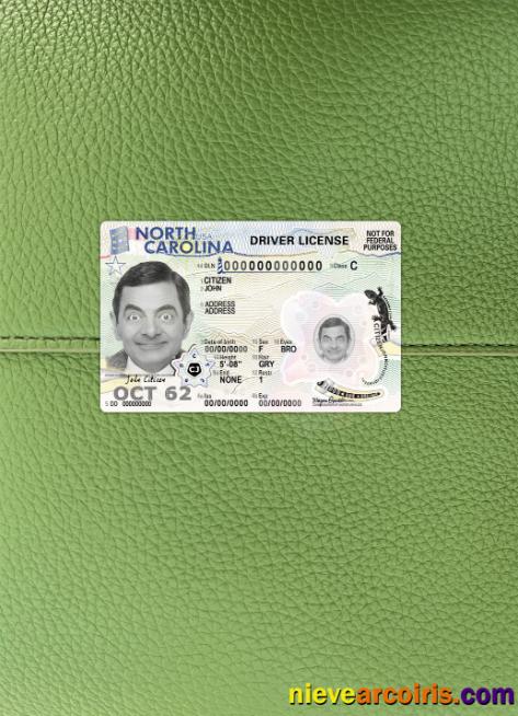 USA North Carolina driving license 2024-present photolook